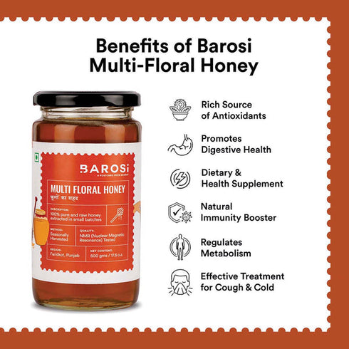 Barosi Multi Floral Honey Family Pack
